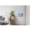 Bloemenweide - Zee - Zomers textielposter latten blank klein -woonkamer