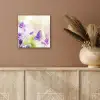 Lavendel - Vlinder - Bloemen aluminium wit klein -sfeer4