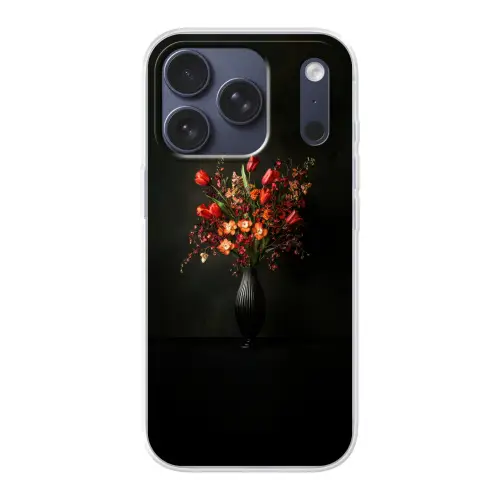 Bloemen - Takken - Boeket Telefoonhoesje iPhone 17 Pro klein -3d