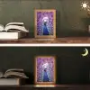 Pauw - Koksmuts - Cool - Paars Light Box met kabel (Tafellamp) klein -sfeer3