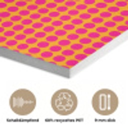 Stippen - Patroon - Oranje PET vilt klein 837 -closeup_DE