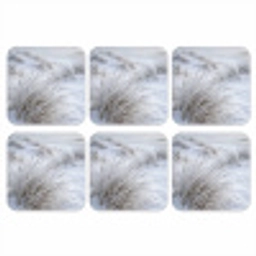 Duinen - Sneeuw - Strand - Winter - Serene onderzetter kurk middel -3d