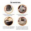Zee - Dieren - Roze - Zeepaardje Inductie beschermer vinyl 3mm middel 564 -zzzzzzz-td-werking