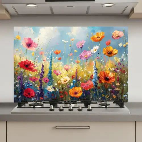 Bloemen - Natuur - Botanisch - Kunst keuken achterwand spatscherm klein -3d_website