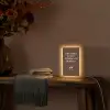 Bruin - Zomer - Quote - Drinken Light Box met kabel (Tafellamp) klein -sfeer4