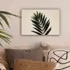 Palmblad - Donkere bladen - Subtiel canvas 2cm klein -sfeer1