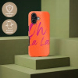 Oh la la - Oranje - Roze - Grafisch Toughcase MagSafe Apple iPhone 17 klein -USP_PrintM_DE