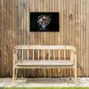 Bloemen - Art - Pastel - Quotes Tuinposter op houten frame 2 cm dik klein -sfeer4