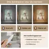 Hond - Bad - Champagne - Handdoek Light Box met kabel (Tafellamp) klein -USP_lichtkleurNL