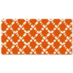 Oranje - Ruitpatroon - Wit Balkonbeschermer Duitsland klein 596 -zz_3d