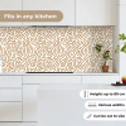 Minimalistisch - Patroon - Terracotta keuken achterwand 2 middel 871 -sfeer4_UK