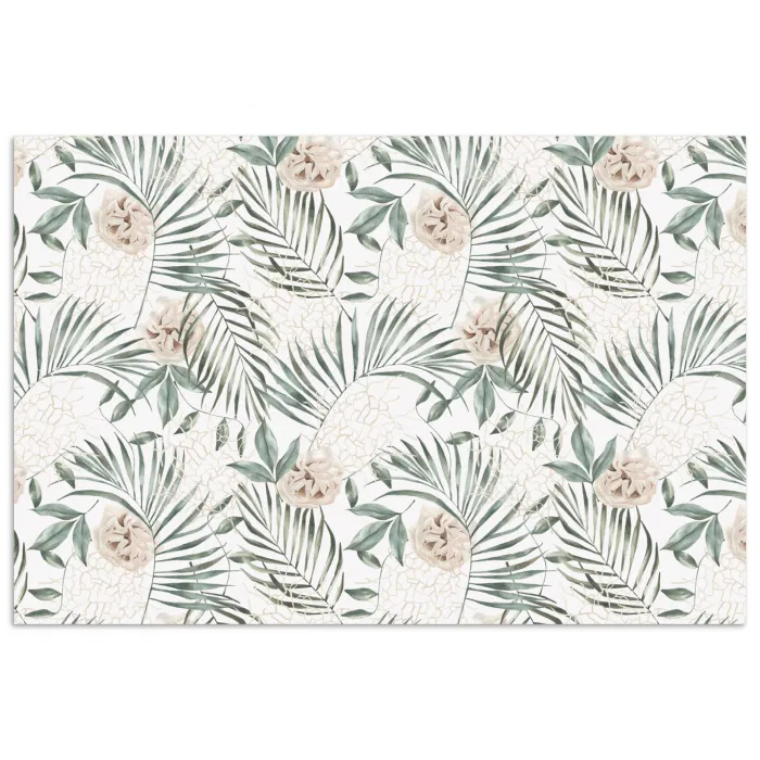 Bohemian - Bloemen - Bladeren - Jungle - Tropical poster papier klein -3d