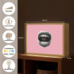 Mond - BLAH BLAH - Roze Light Box met batterij (Wandlamp) middel -USP_websiteoverzichtDE