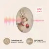Kerst - Hert - Gewei - Kerstbal - Rendier Akoestische PET Vilt - Rond klein -USP_NL