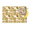 Vloeibaar - Druppels - Goud Placemat vinyl groot 368 -zzzproduct_Kitchenyeah-website