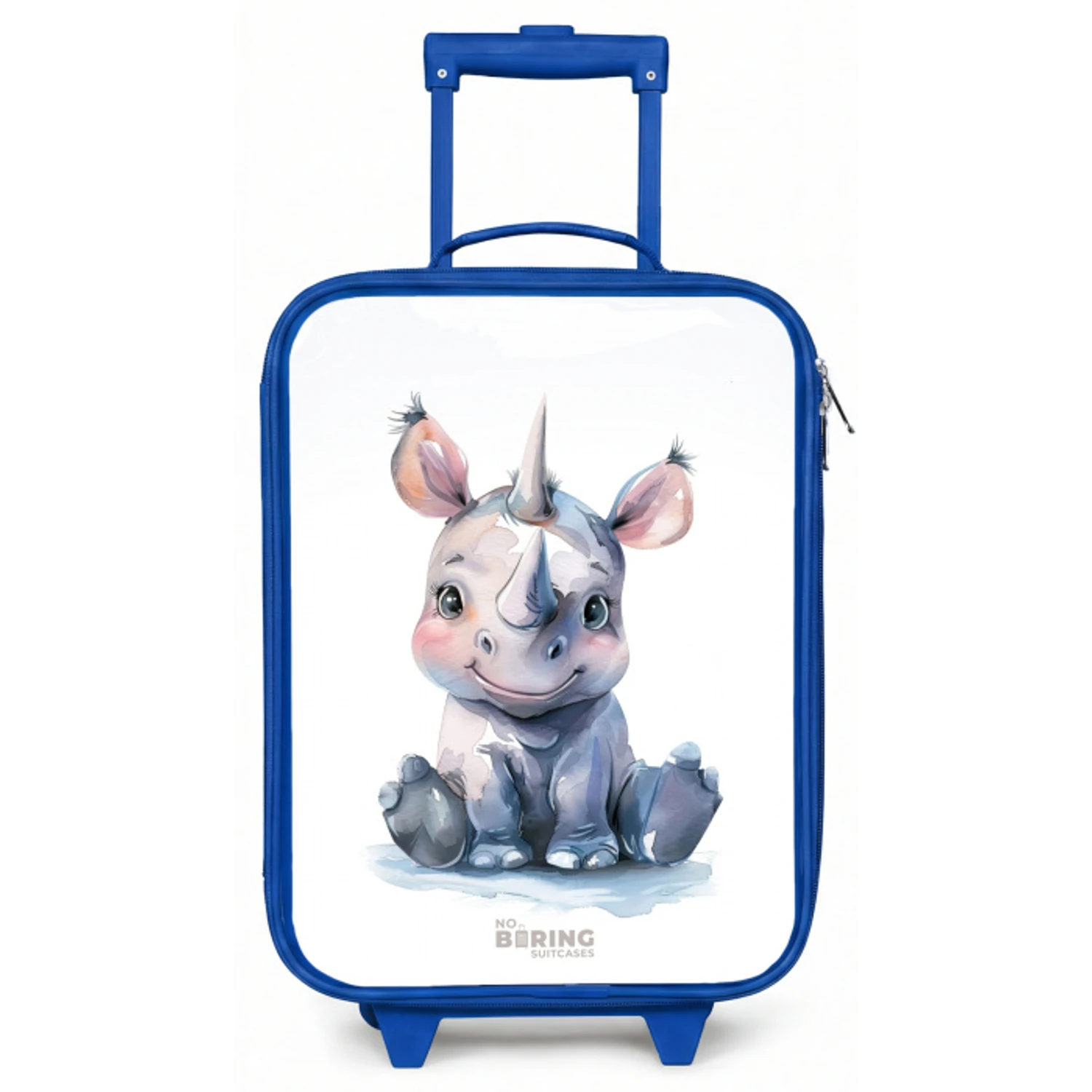 Baby neushoorn Kinderkoffer - Blauw klein -zz3dotto