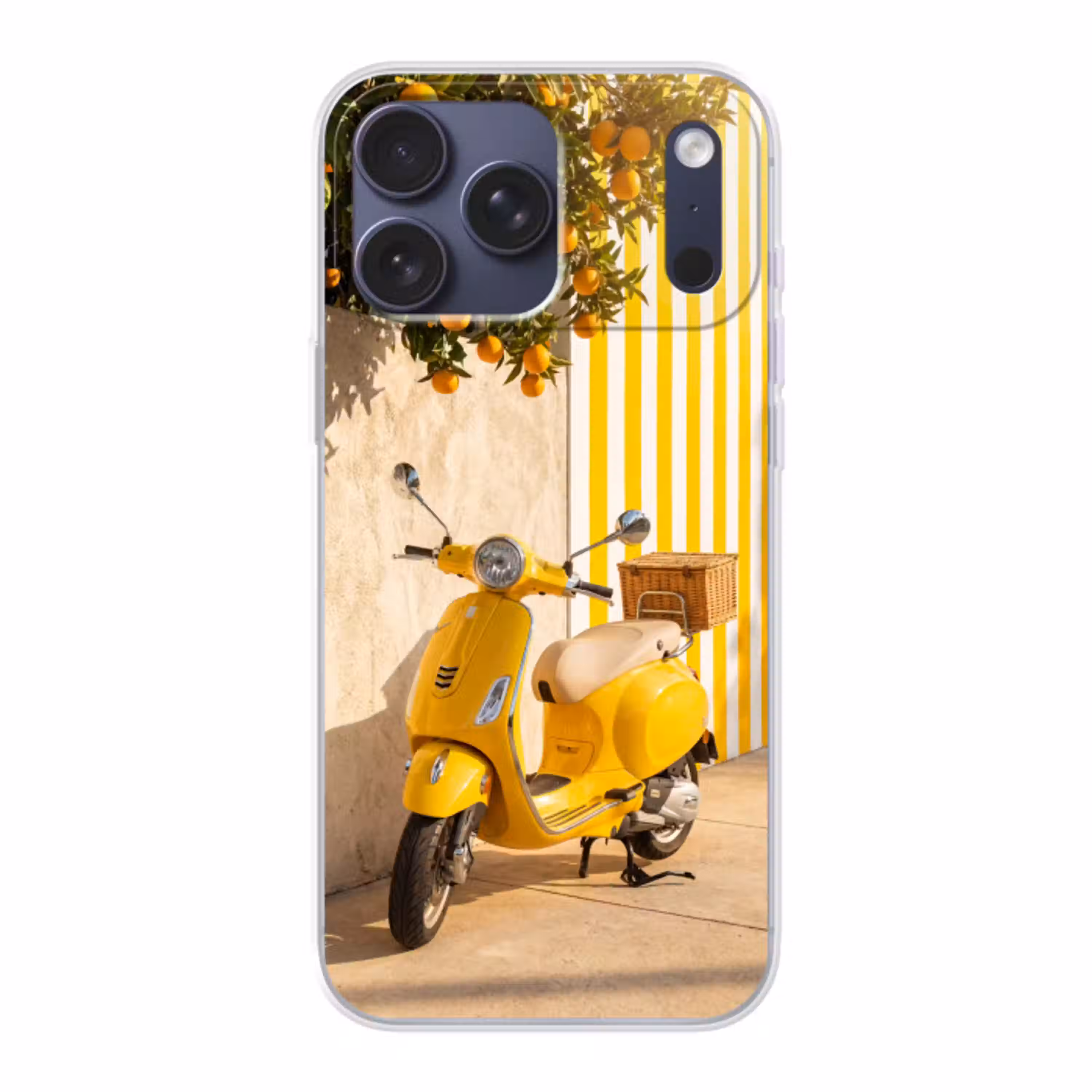 Scooter - Natuur - Zomer - Geel - Mediterraan Telefoonhoesje iPhone 17 Pro Max klein -3d