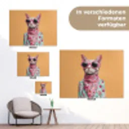 Zonnebril - Kat - Sjaal - Bloemen tuinposter los doek klein -Xsfeer9_DE