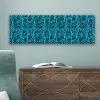 Panter - Blauw - Neon canvas 2cm klein 828 -sfeer4