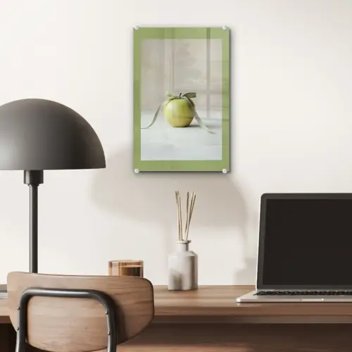 Groen - Appel - Strikje plexiglas 5mm klein -sfeer6