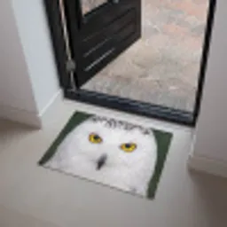 Sneeuwuil - Portret - Geel Deurmat klein -sfeer5