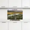 Berglandschap - Rivier - Bos keuken achterwand 2 middel -3d