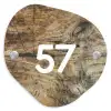 Verweerd hout - Traditioneel Naambord Organisch middel -3d