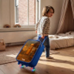 Tung Tung Tung Sahur Kinderkoffer - Blauw klein -sfeer1