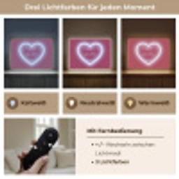 I liked it so it's mine - Neon hart - Roze Light Box met batterij (Wandlamp) middel -USP_lichtkleurDE