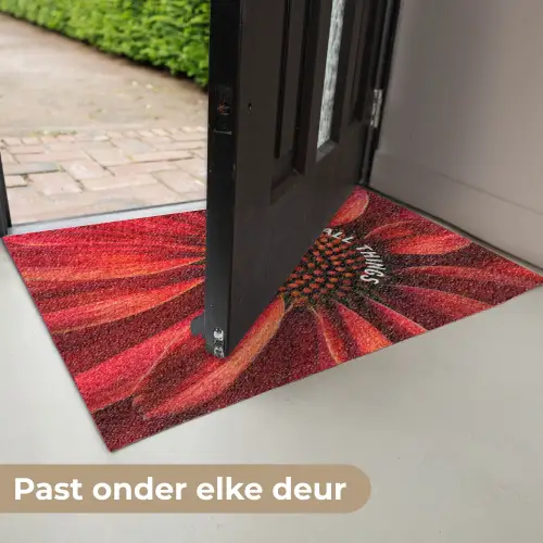 Close up - Bloem - Quote - Rood Deurmat klein -USP_NL