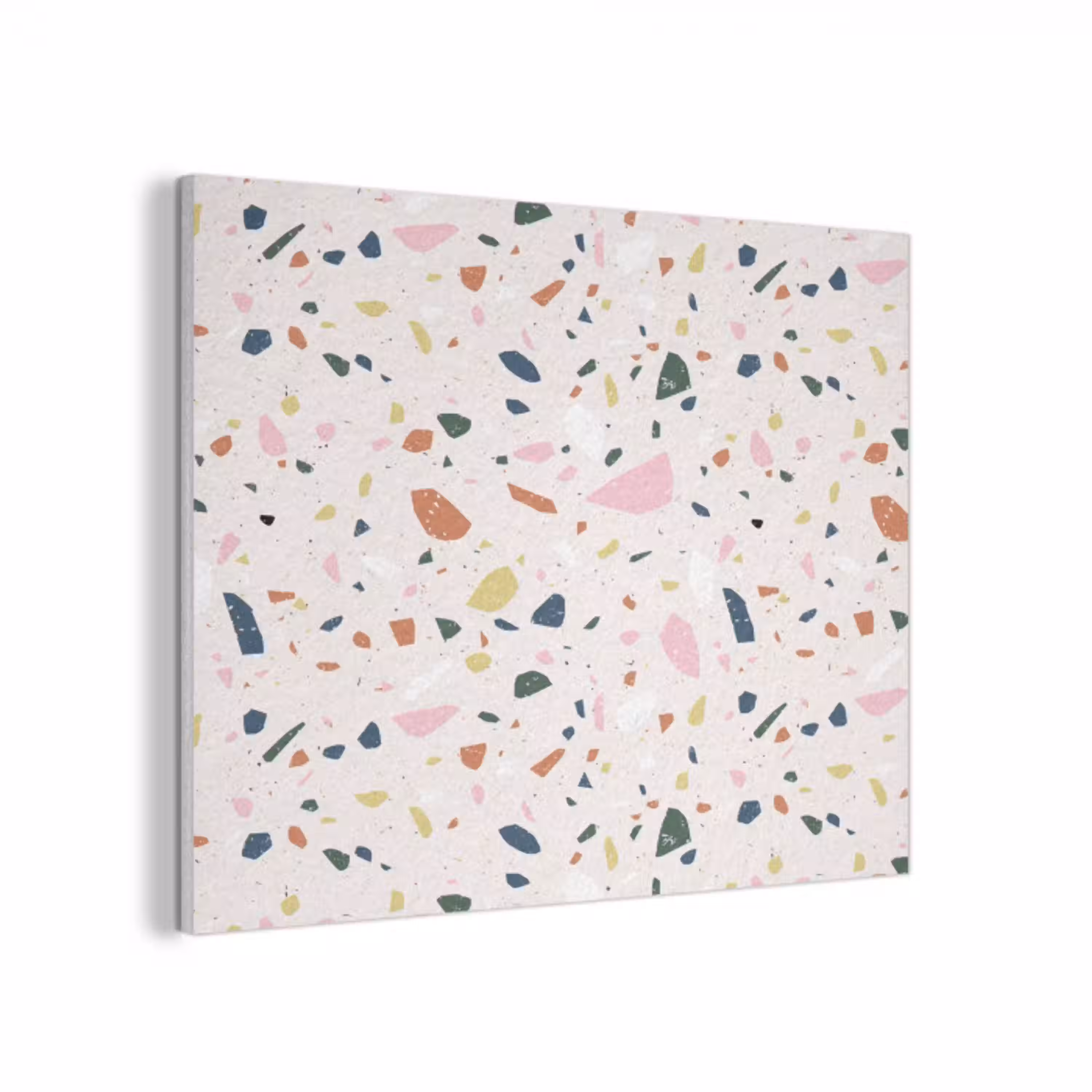 Terrazzo - Patroon - Kleurrijk PET vilt klein 837 -3d