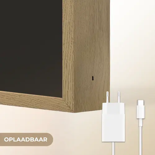 Makreel - Vis - Zwart Light Box met batterij (Wandlamp) middel -USP_websiteoplaadbaarNL