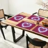 I liked it so it's mine - Neon hart - Roze Placemat vinyl groot -zzsfeer4_Kitchenyeah-website