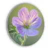Bloem - Close up - Paars Akoestische PET Vilt - Rond klein -3d