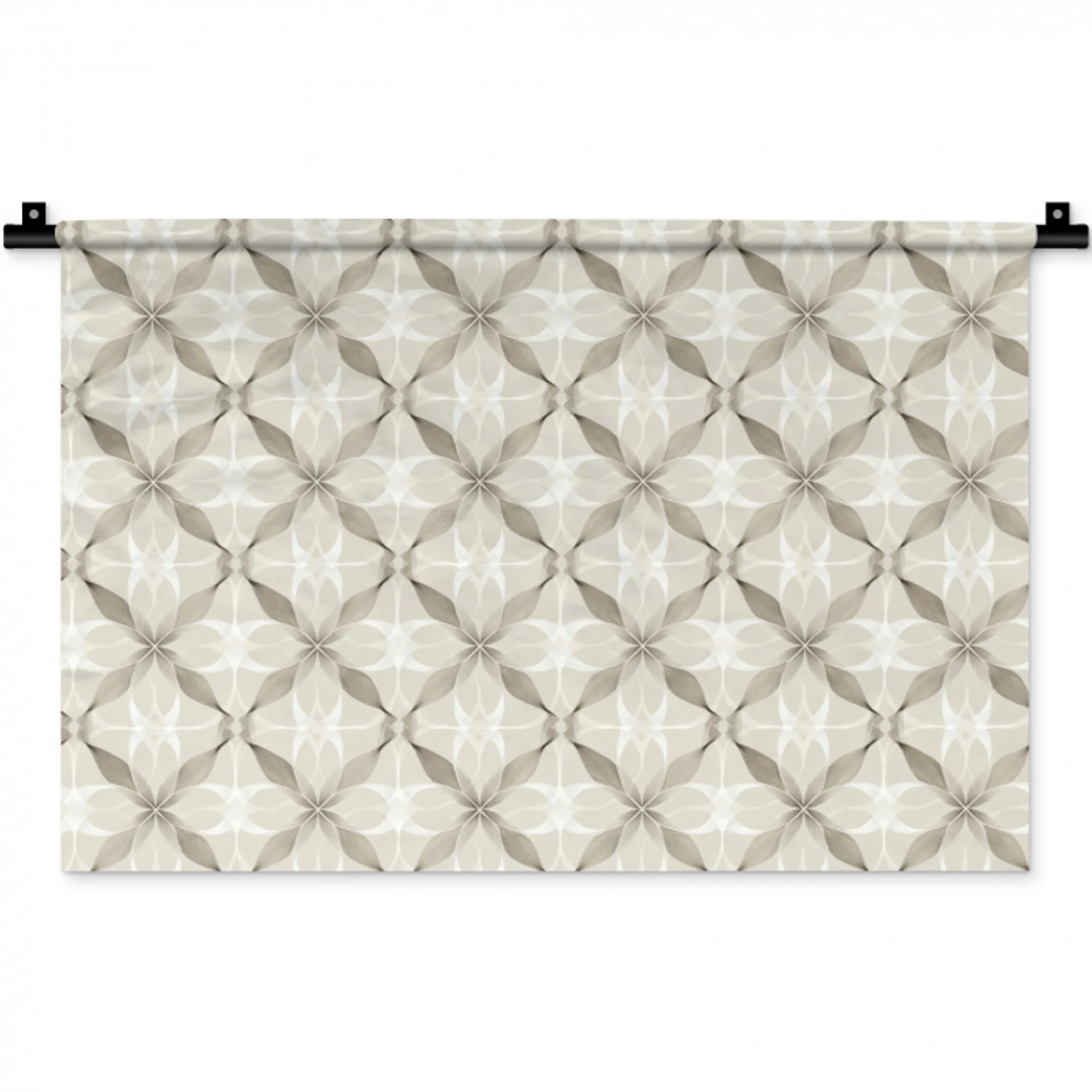Grafisch - Patroon - Grijs Wandkleed katoen klein 269 -zz3d