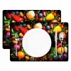 Groente - Graffiti - Kleurrijk - Koken - Abstract Placemat vinyl groot -zzsfeer2_Kitchenyeah-website