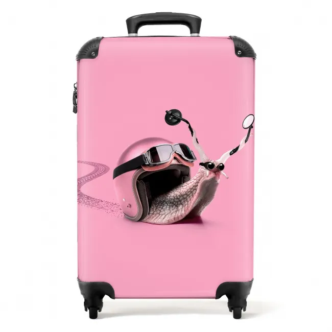 Escar-Go - Roze NBS - Handbagage koffer - Unisex middel -productfoto_recht