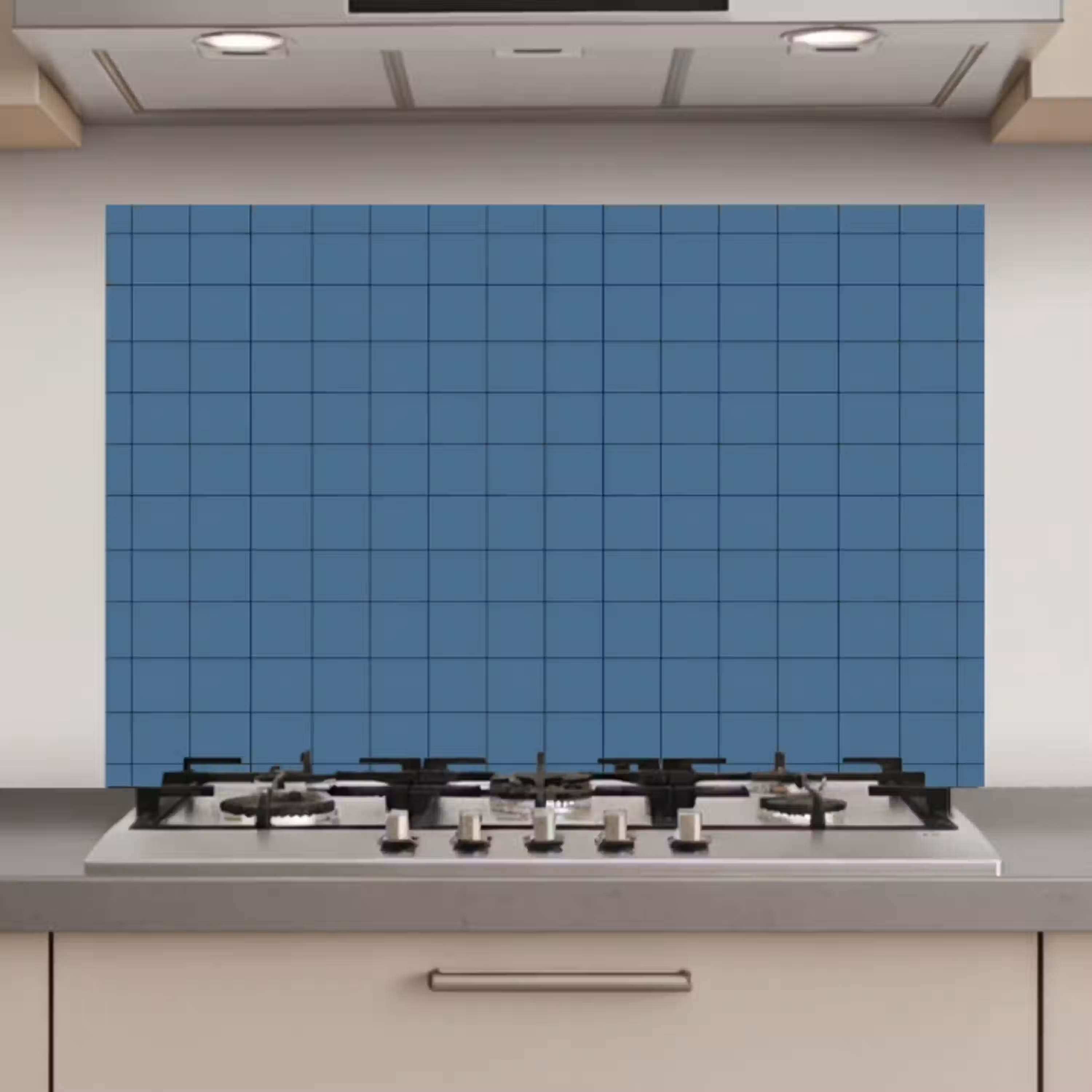Ruiten - Geometrisch - Blauw keuken achterwand spatscherm klein 900 -3d_website