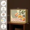 Citroenen - Glas - Tafelkleed - Geblokt Light Box met batterij (Wandlamp) middel -USP_websiteoverzichtNL