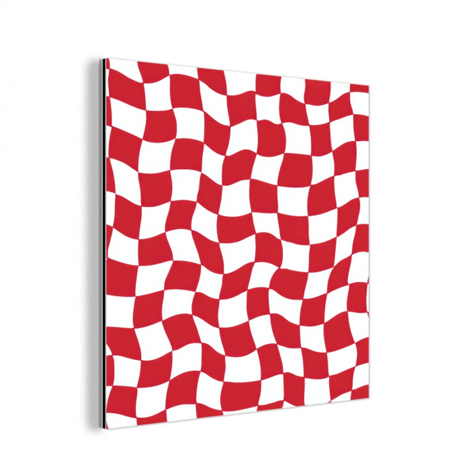 Golvend - Patroon - Rood aluminium wit klein 46 -3d