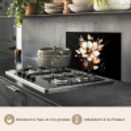 Bloem - Verf - Goud - Graffiti - Modern keuken achterwand spatscherm klein -usp_FR