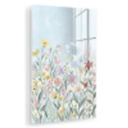 Weidebloemen - Illustratie - Kleurrijk plexiglas 5mm klein -zzzproduct_nieuw