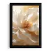 Close up - Pioenroos - Wit fotolijst zwart zonder passe partout klein -3d