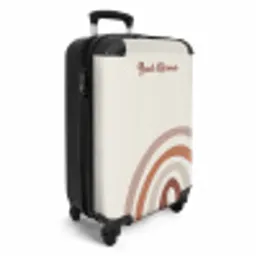 Ruwe regenboog naturel NBS - Handbagage koffer - Kinderen Unisex middel -productfoto_3d