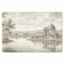 Landschap - Water - Natuur - Sepia Placemat vinyl groot -zzsfeer1_Kitchenyeah-website