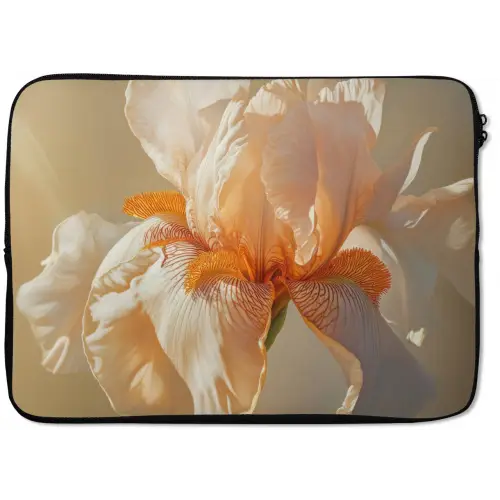 Close up - Oranje - Iris laptophoes neopreen klein -zkaufland3dotto
