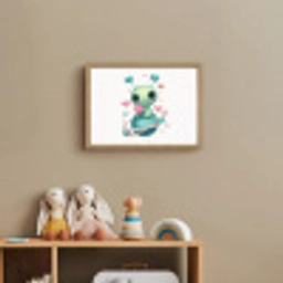Ruimte - Wezen - Hartjes - Planeet Light Box met batterij (Wandlamp kind) middel -sfeer2_kind