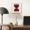 Zandloper - Symmetrisch - Rood - Paars plexiglas 5mm klein -sfeer6