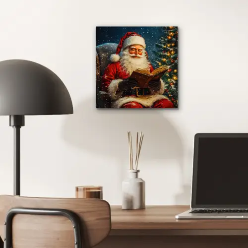 Kerstman - Kerst - Winter - Kerstboom aluminium wit klein -sfeer5