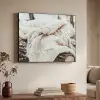 Deken - Wit - Boomstronk - Winter - Sneeuw Textielframe - compleet frame klein -sfeer3
